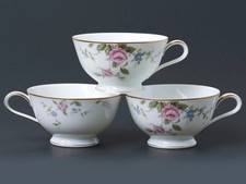 Noritake Firenze Tea Coffee Beverage (3) Cups 6674 Crafted in Japan 1960s *MINT* picture