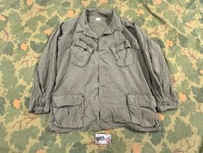 Hippy Art -Vietnam War Jungle Fatigue Jacket , Ripstop , DSA 1968 X Large Reg . picture