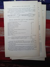 1877 Train Report CHICAGO MILWAUKEE & ST PAUL RAILWAY Horicon Milton Decorah WI picture
