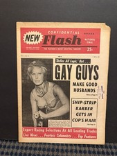 1967 May 6th Confidential Flash NewsPaper, Veronica Glazier, Gay Guys (VRN10G) picture