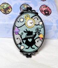 Disney Alice In Wonderland Silhouette Blind Box Pin - White Rabbit - Opened picture