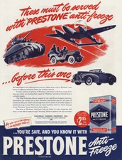 1944 Eveready Prestone Anti Freeze: Must Be Served Vintage Print Ad picture