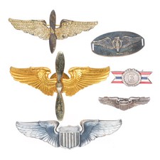 Vintage Sterling silver and other US Military pilots/sweetheart lot picture
