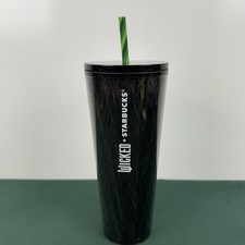 Starbucks 2024 Wicked Defying Gravity 24oz Tumbler Cold Glow in the Dark picture