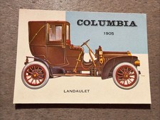 Columbia Landaulet 1954 Topps World On Wheels #158 -  picture