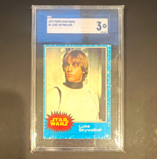 Topps 1977 Star Wars Base Set #1 Luke Skywalker Graded Non-Sport Card picture
