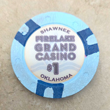 Firelake Grand Casino Shawnee, Oklahoma $1 Casino Chip Collectible picture