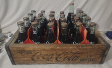 VTG 70's/80's Coca-Cola 24 Bottle Case Unopened Full City Bottoms.   Please Read picture