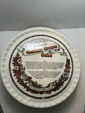 Italian Cream Cake Recipe Plate Platter Royal China Co. 1983 Vintage Scalloped picture