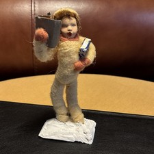 1930s-1940s Vtg Polly Bellows Ceramics Christmas Caroler Figurine picture