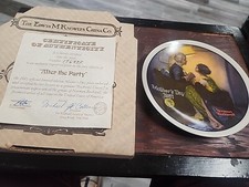 1981 Norman Rockwell Mothers Day Collectors Plate After The Party : COA picture