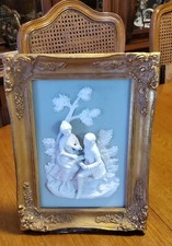 VTG Alt Meissen Porcelain Dresden-Scene from the Castle-Park of Sannsouci #7895 picture