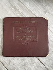 🧭 VTG 1955 Thomas Bros Popular Atlas Los Angeles County Street Spiral Map Book picture