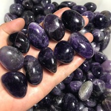 1000g 50pcs Natural Chevron Amethyst - Rough Rocks for Tumbling Wholesale picture