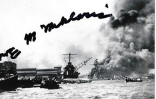 Ed Miklavcic signed/auto 4x6 photo WW II Pearl Harbor Survivor RARE COA LOOK picture