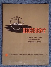 1953 GM Delco Remy 12-Volt Electrical Equipment Tech Info Manual picture