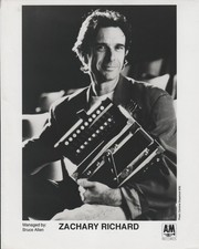 Cajun Zydeco Musician ZACHARY RICHARD B&W 8x10 Publicity PHOTO 1992 picture