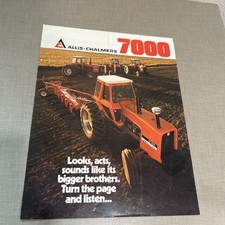 VTG Allis Chalmers 7000 Tractor  Sales Brochure Foldout    picture