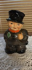 Vintage Goebel 1972 West Germany chimney sweep piggy bank porcelain 5.5 Shamrock picture