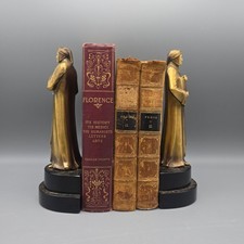 Pair Art Deco Standing Dante Bookends After Siegfried Bauer picture