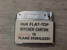 Vintage Warco Advertising Flat Lighter Flat Top Kitchen Carton picture