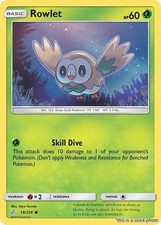 Rowlet : SM12 - 18/236 Near Mint picture