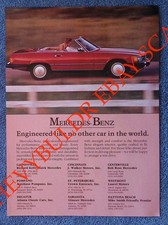 1986 Mercedes-Benz 560SL Vintage Ad 