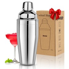 Cocktail Shaker 24oz Martini Shaker Drink Shaker Bar tools with Built-In Stra... picture