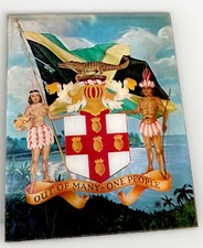 VTG SCARCE 1962 COAT OF ARMS OF JAMACIA LENTICULAR VARI VUE NM 11x14” picture
