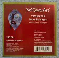Ne'Qwa Dated 2025 Daniel Rogers MOONLIT MAGIC Christmas Ornament NIB picture