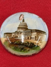 vintage glass paperweight US Capital Washington DC picture