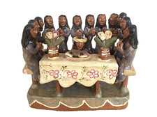 Vintage Mexican Ocumicho - THE LAST SUPPER picture