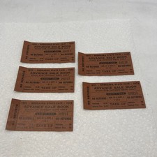 FIVE 1952 Nebraska State Fair Advance Sale Book Tickets / Pass picture