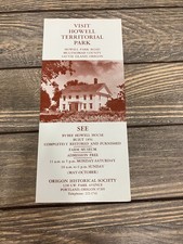 Vintage Oregon Historical Society Brochure Howell Territorial Park Portland picture
