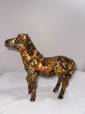 Decoupage Zebra Animal Mosaic Pattern Home Decor Vintage MCM picture