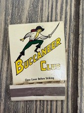 Buccaneer Club Holiday Inn Topeka Kansas Vintage 60s 70s Pirate Matchbook picture