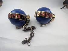 Vintage 50s Schlitz Beer Sconces Pair VINTAGE - READ picture