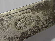 RARE ANTIQUE WILLIAMSON'S TAVERN LONDON TABLE KNIFE??? picture