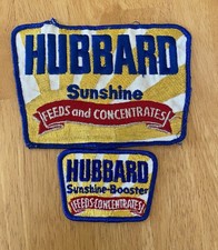 Vintage Hubbard Sunshine Booster Feeds Embroidered Uniform Patch Set Mankato, MN picture
