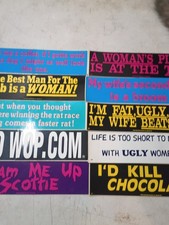 Vintage 80's 90's Bumper Sticker Lot Of 10 Unused picture