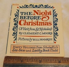 1973 Scholastic Promo Mini Christmas Book The Night Before Christmas See-Saw picture