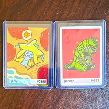 Pookiemoot Gen 3  2 Holographic, Jerry #0385  & Gordon #0383 picture