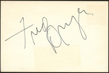 Fred Dryer signed autograph 4x6 Cut Actor and Radio Host ' picture