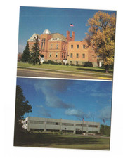 BOTTINEAU County Courthouse Bicentennial Courthouse BOTTINEAU ND VTG postcard  picture