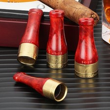 Galiner Golden Pure Copper Cigar Holder Mouthpiece Nozzle 4 Sizes With Gift Box picture
