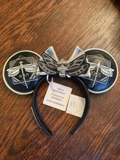 Disneyland Club 33 1901 Rare Firefly Ears Limited Edition W/ Detachable Bow picture