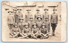 RPPC WWI Grand Marsh WI Army Soldiers Real Photo Postcard Wisconsin picture