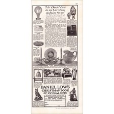 1927 Daniel Low’s Christmas Book of Unusual Gifts Original Vintage Print Ad picture