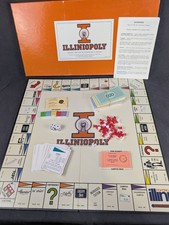 Illiniopoly University of Illinois College Monopoly Style Board Game Complete picture