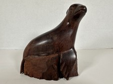 Hand Carved Wooden Ironwood Seal Figurine Sculpture Decoration picture